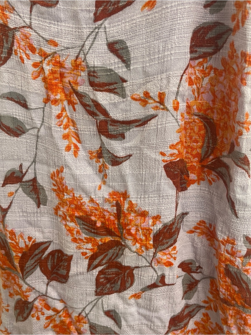 Kimchi Blue Lilac Floral Slip Dress with Orange Print - Picture 2 of 2